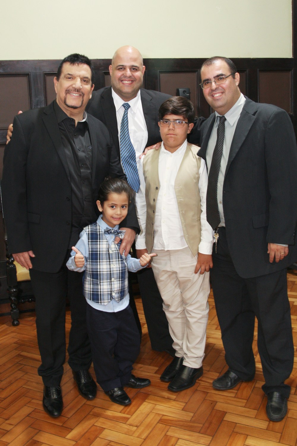 Michael Sullivan com seus filhos Rodrigo, Levi , Michel e Julio Cesar Sullivan