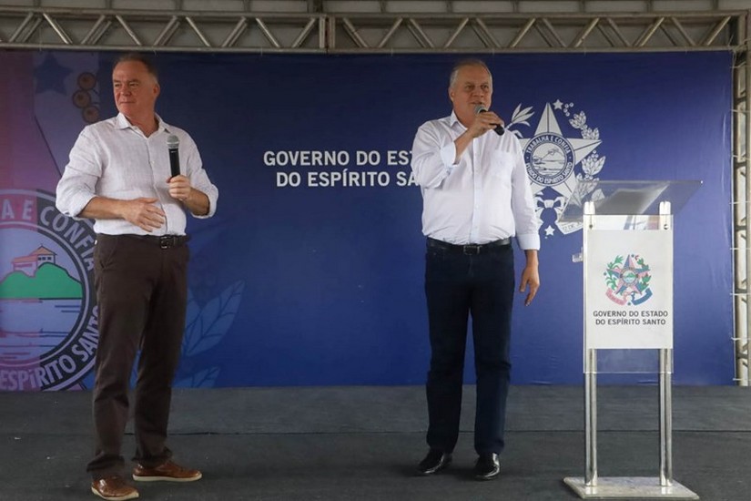 Governador Renato Casagrande e o Secretário de Agricultura, Mario Louzada