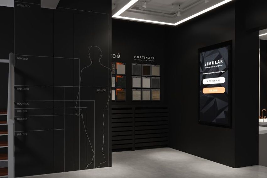 Ceusa e Portinari apresentam Smart Store, formato inovador para escolha e compra de revestimentos
