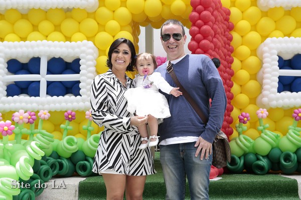 Família Braga comemora o primeiro aniversário de Laura Braga