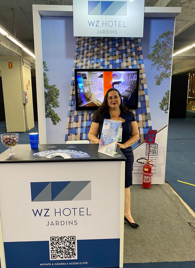 Helena Mesquita, Executiva de Contas do WZ Hotel Jardins, na ABAV Expo