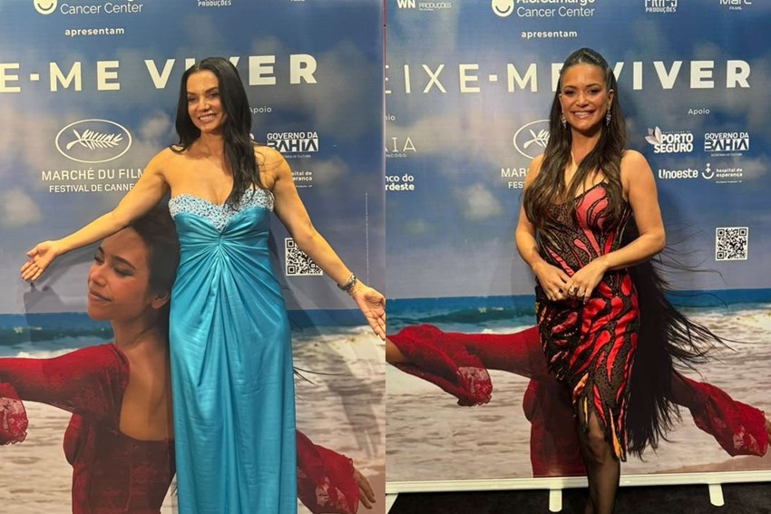 Mônica Carvalho e Fernanda Arraes celebram exibição de ‘Deixe-me Viver’ em Cannes