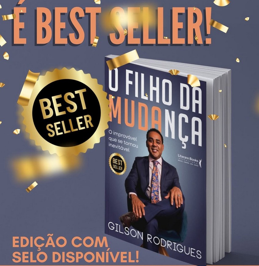 O Filho da Mudança, de Gilson Rodrigues, entra para a lista dos mais vendidos e conquista selo de best-seller