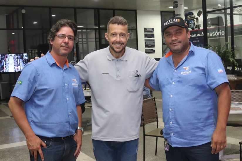 Pedro Simão Bresciani, André Andrade e Luciano Pellacani
