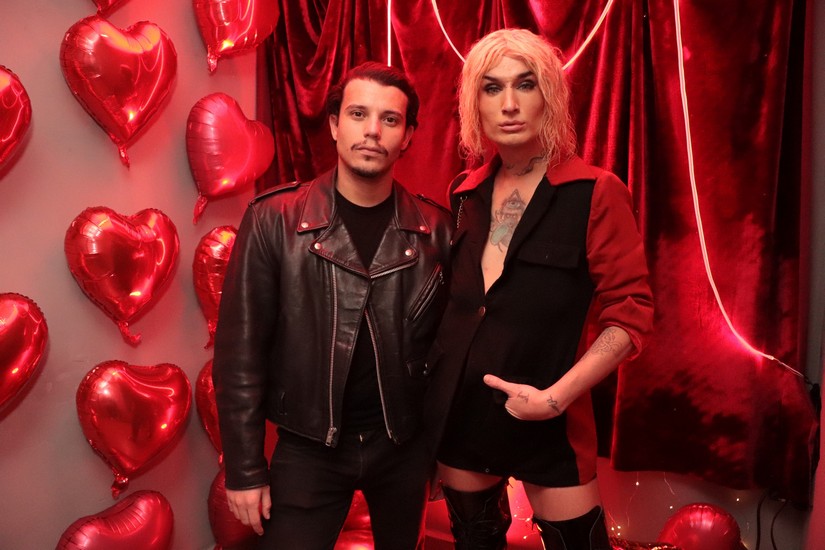 Sergio Orgastic e seu manager Bruno Bueno