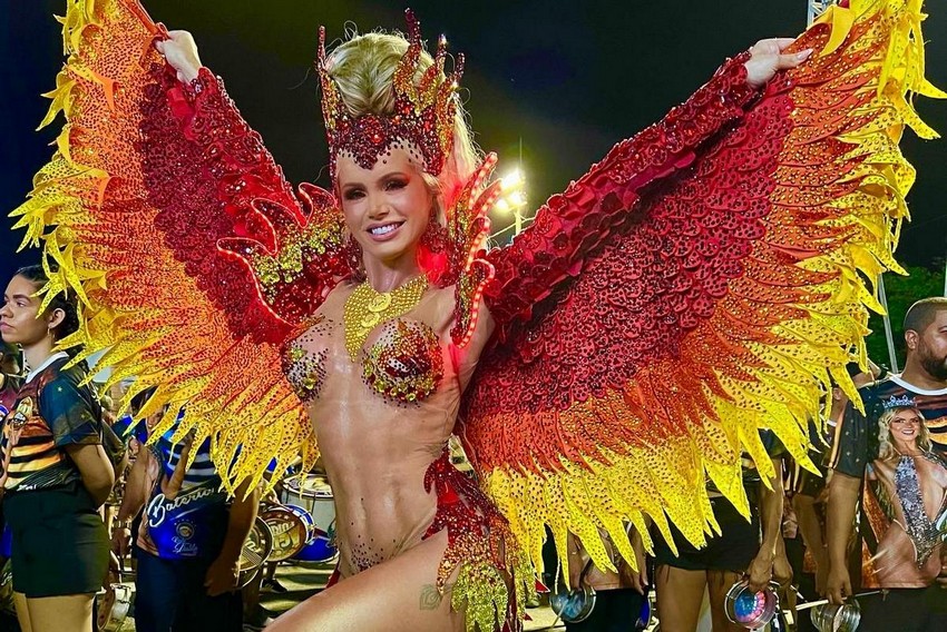 Thalita Zampirolli estreia como Rainha de Bateria da GRES Independente de Boa Vista